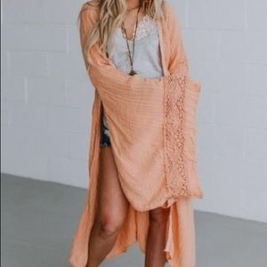 Bloom High Priestess Kimono Peach